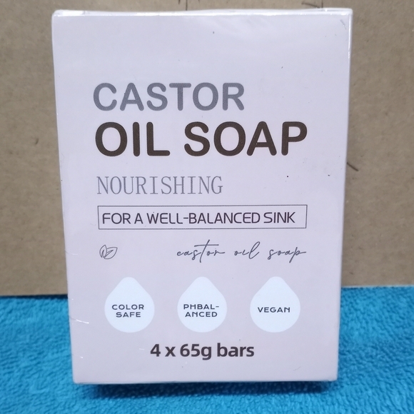 Castor Oil Soap Bars - Nourishing 4 Bars - Picture 1 of 2